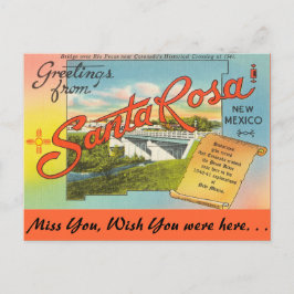 Cartão Postal Saudações dos Papais noeis Rosa