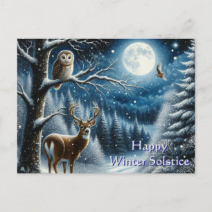 Cartão Postal Saudações Feliz Solstício de Inverno
