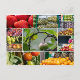 Cartão Postal Saudações frutíferas deliciosas não só para vegeta