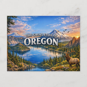 Cartão Postal Saudações Oregon