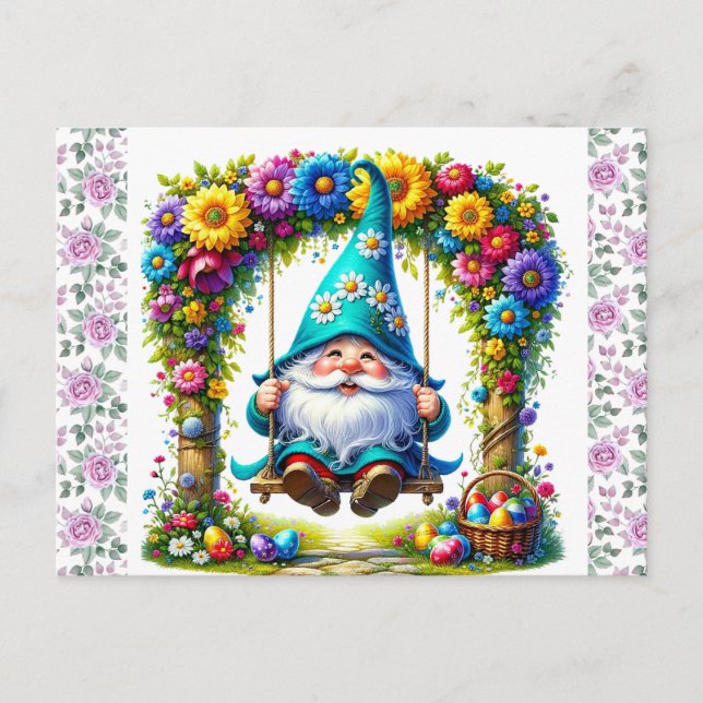 Cartão Postal Saudações páscoas (Frente)