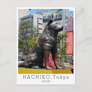 Cartão Postal Saudações Personalizadas de TOKYO, Hachiko, Japão