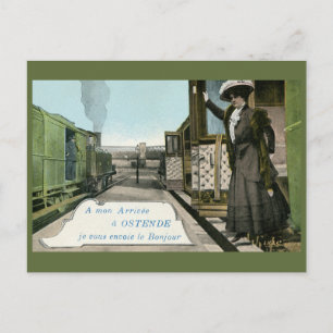 Cartão Postal Saudações Vintage de Ostend