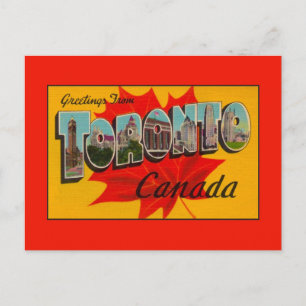 Cartão Postal Saudações Vintage de Toronto Ont.