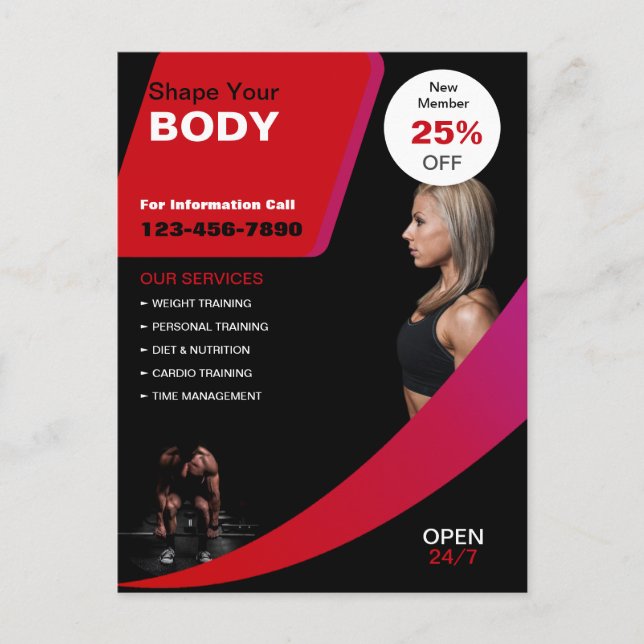 Cartão Postal Saúde e Malhações (Frente)