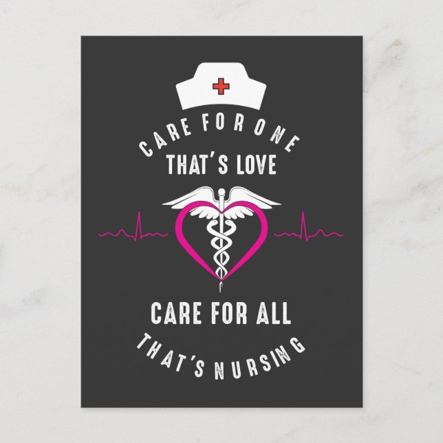 Cartão Postal Saúde Médica com Apreciação de Enfermeira Orgulhos (Frente)