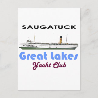 Cartão Postal Saugatuck Douglas Michigan Yacht Club Excelentes L