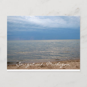 Cartão Postal Saugatuck, Michigan Oval Beach Postcard