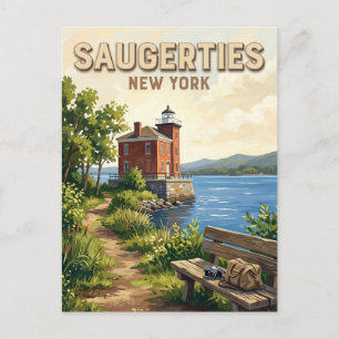 Cartão Postal Saugerties Nova York