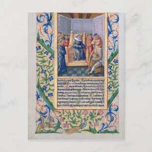 Cartão Postal Saul ouvindo David tocar a harpa