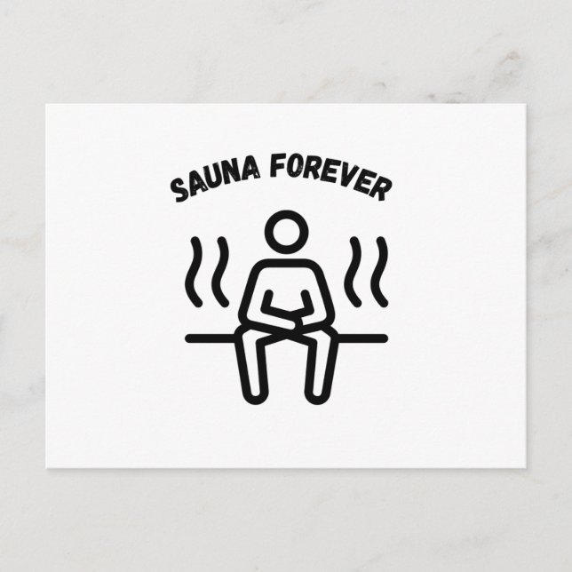 Cartão Postal Sauna Para Sempre Saunas (Frente)