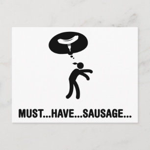 Cartão Postal Sausage Lover