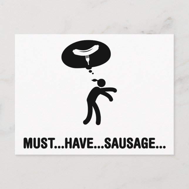 Cartão Postal Sausage Lover (Frente)