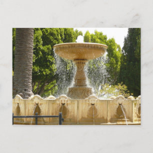 Cartão Postal Sausalito Fountain California Viagem Fotografia