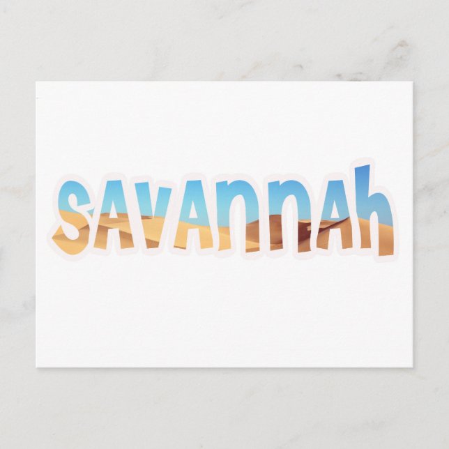 CARTÃO POSTAL SAVANNAH (Frente)