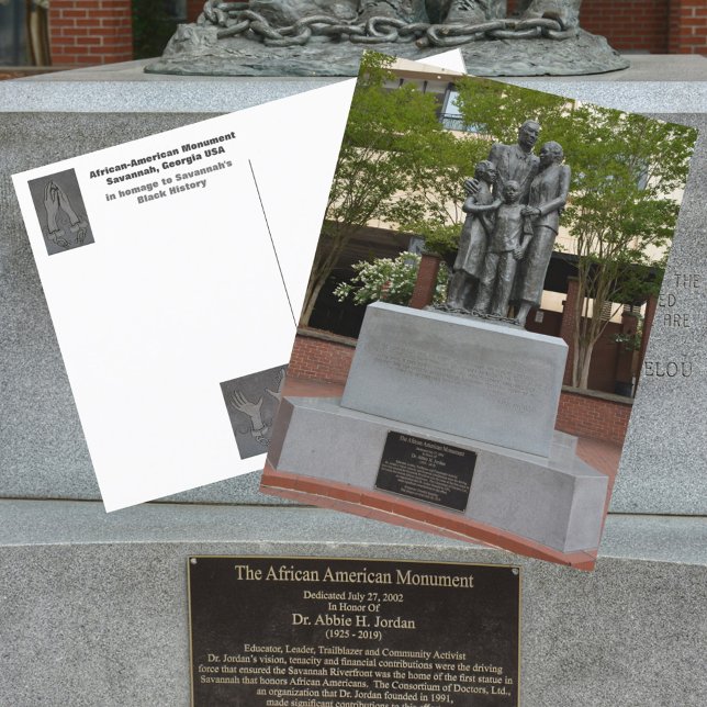 Cartão Postal Savannah, Afro-Americano Monumento Fotográfico (Criador carregado)