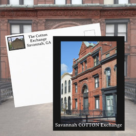 Cartão Postal Savannah Cotton Exchange Fotográfico