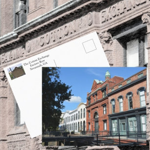 Cartão Postal Savannah Cotton Fators Row Fotográfico