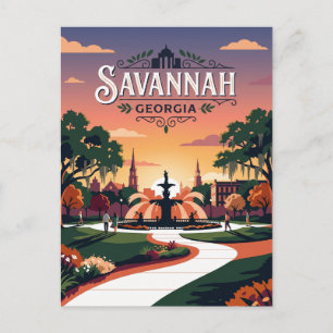 Cartão Postal Savannah EUA