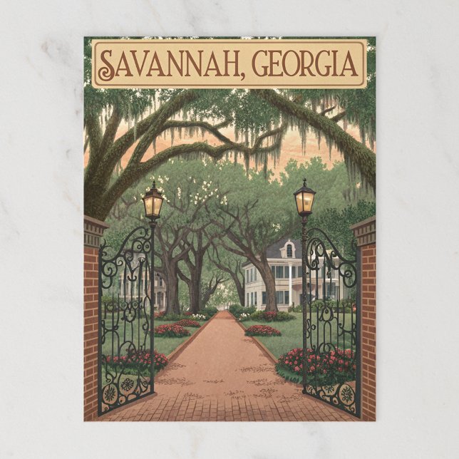 Cartão Postal Savannah, Geórgia (Criador carregado)