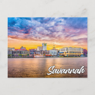 Cartão Postal Savannah, Geórgia, Estados Unidos