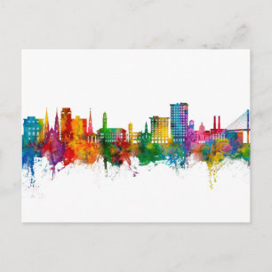 Cartão Postal Savannah Georgia Skyline