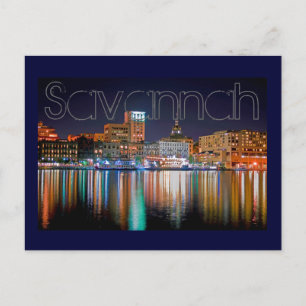 Cartão Postal Savannah, Georiga, E.U.A.