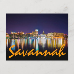 Cartão Postal Savannah, Georiga, E.U.A.