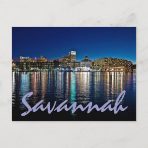 Cartão Postal Savannah, Georiga, E.U.A.