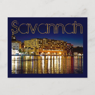 Cartão Postal Savannah, Georiga, E.U.A.