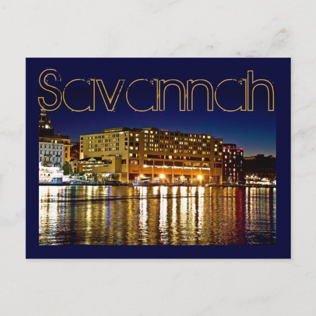 Cartão Postal Savannah, Georiga, E.U.A. (Frente)
