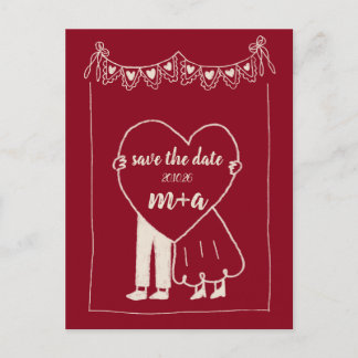 Cartão Postal Save the date