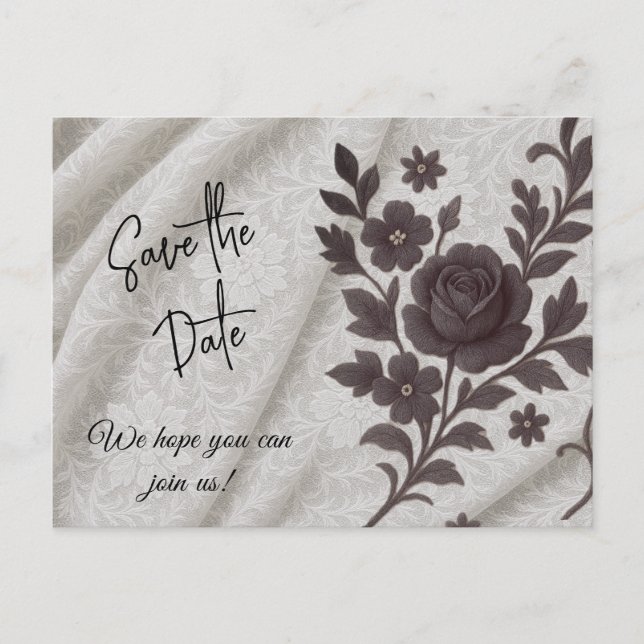 Cartão Postal Save the Date Postcard (Frente)