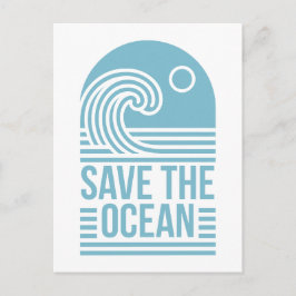 Cartão Postal Save the ocean activist quotes aesthetic