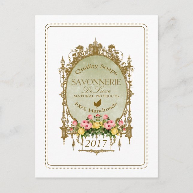 Cartão postal SAVONNERIE (Frente)