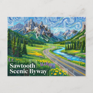 Cartão Postal Sawtooth Scenic Byway Idaho