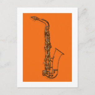 Cartão Postal saxofone