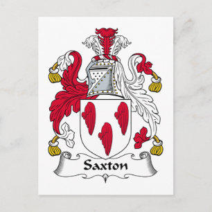 Cartão Postal Saxton Family Crest