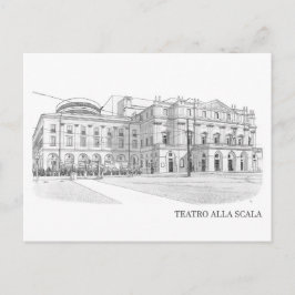 Cartão Postal Scala di Milano (Itália)