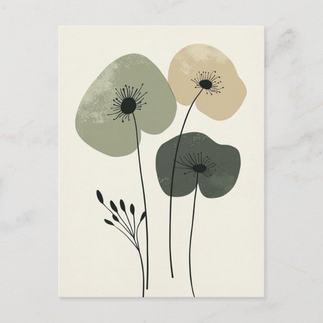 Cartão Postal Scandi Bloom No.282 (Frente)