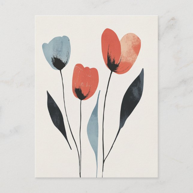 Cartão Postal Scandi Bloom No.296 (Frente)