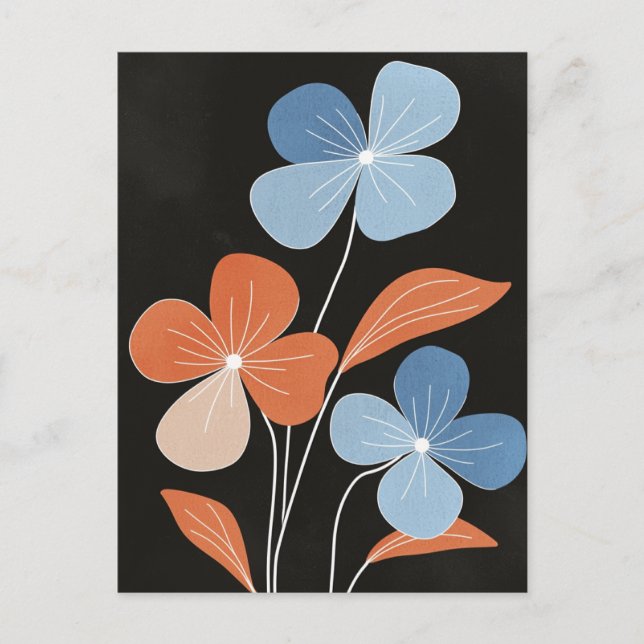 Cartão Postal Scandi Bloom No.309 (Frente)