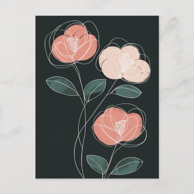 Cartão Postal Scandi Bloom No.313 (Frente)