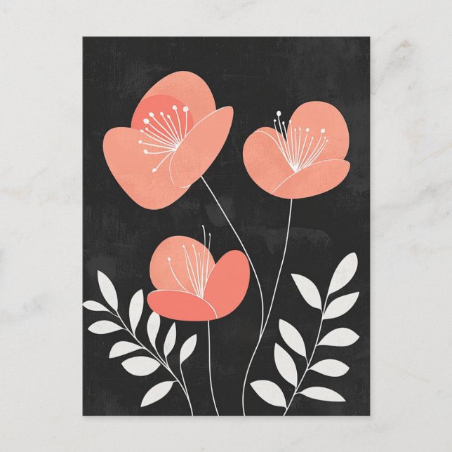 Cartão Postal Scandi Bloom No.319 (Frente)