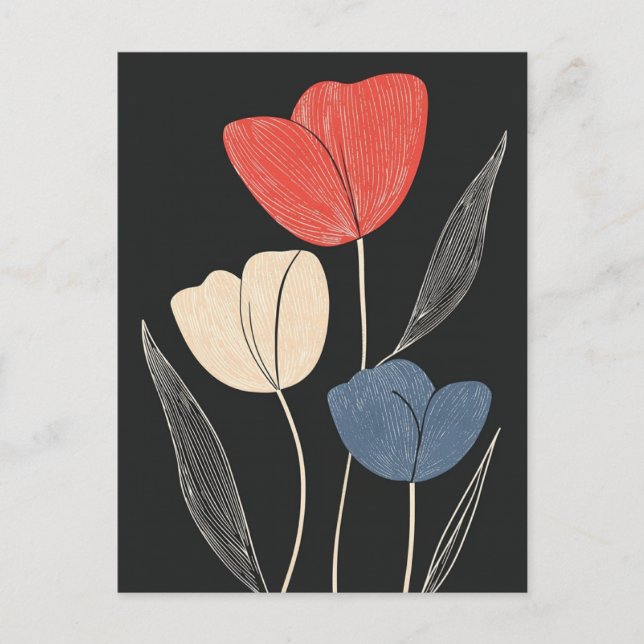 Cartão Postal Scandi Bloom No.320 (Frente)