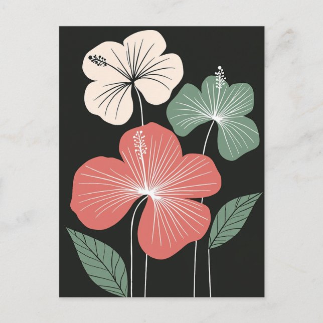 Cartão Postal Scandi Bloom No.325 (Frente)