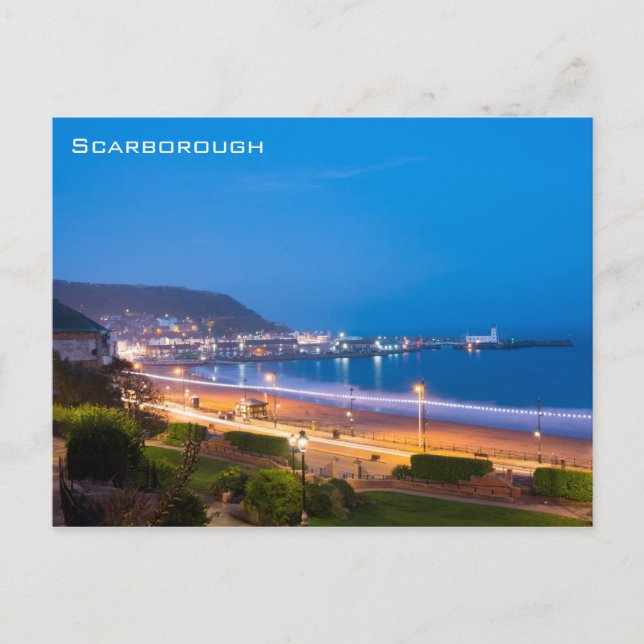 Cartão Postal Scarborough South Sands (Frente)