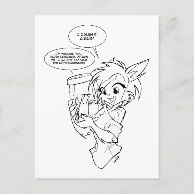 Cartão Postal Scarlet Jar (Frente)