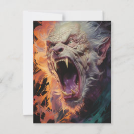 Cartão Postal Scary Werewolf
