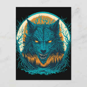 Cartão Postal Scary Werewolf